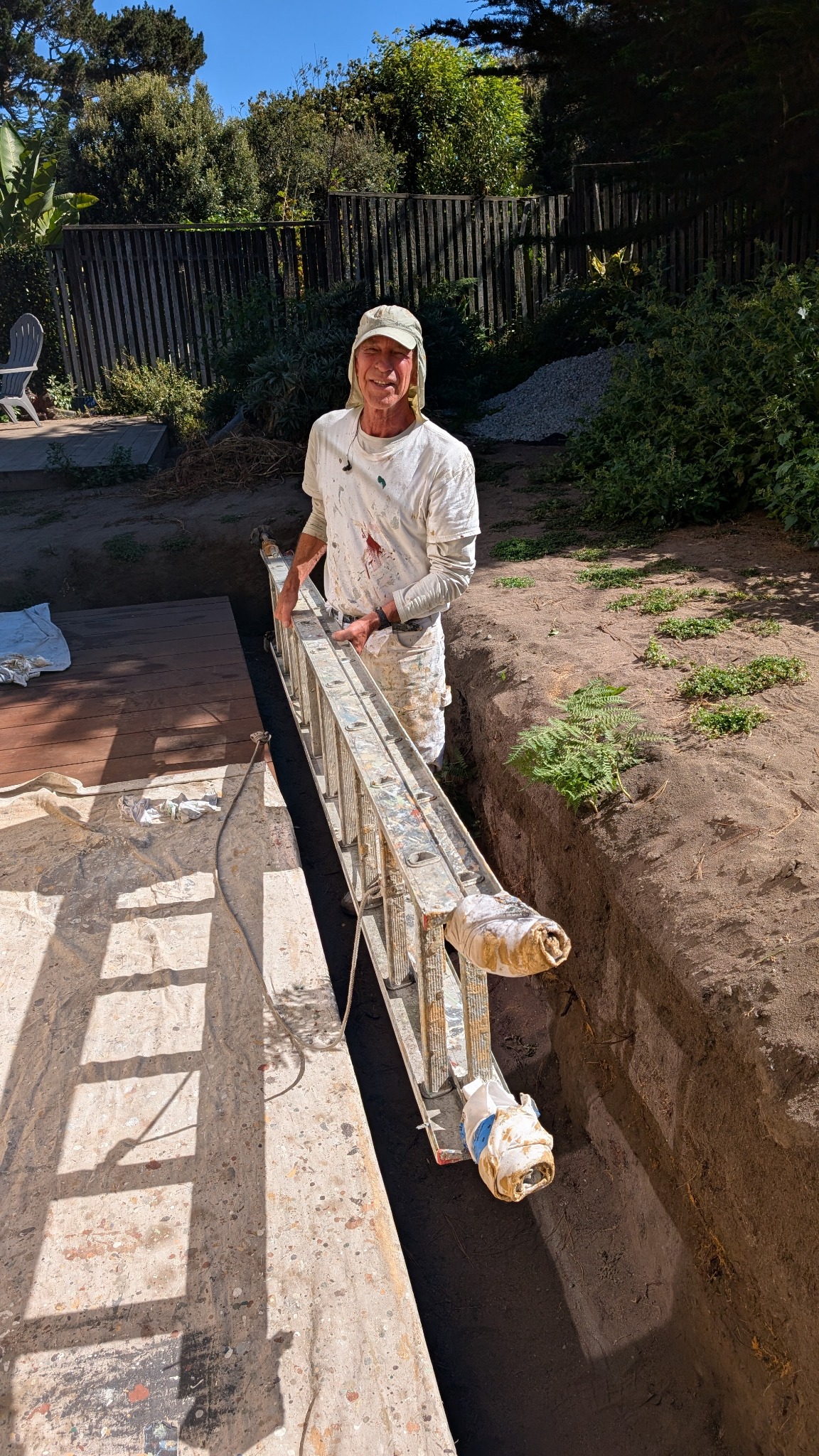 Mark Weiner working on a residential painting project